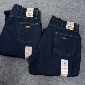 Bulwark FR Jeans Men 36x30 *LOT OF 2* Flame Resistant Dark Wash Straight Leg NEW